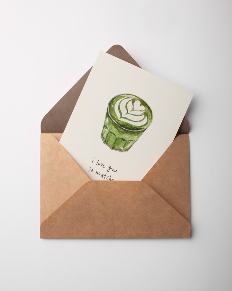 I Love You So Matcha Wishcard